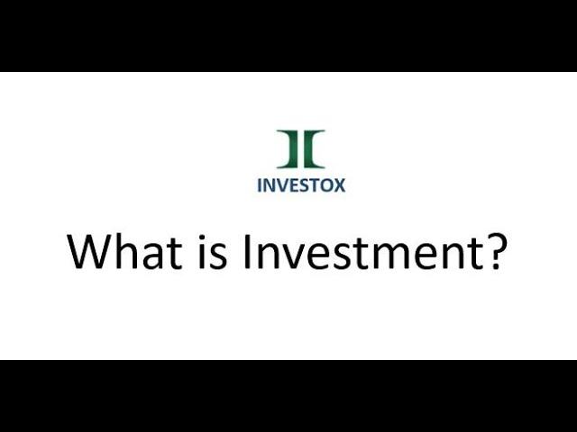 Investox: Basics of Investment - Session I