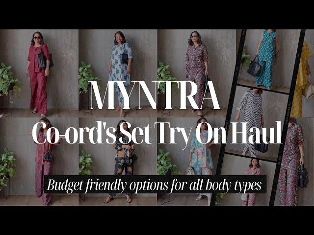 Huge Myntra Co-Ord Sets Haul! Plus styling tips to elevate these outfits.