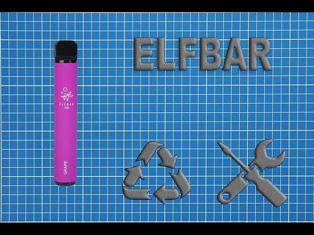 ОДНОРАЗКА ELFBAR 550-РАЗБОРКА,ЗАМЕНА ВАТЫ,ЗАРЯДКА!