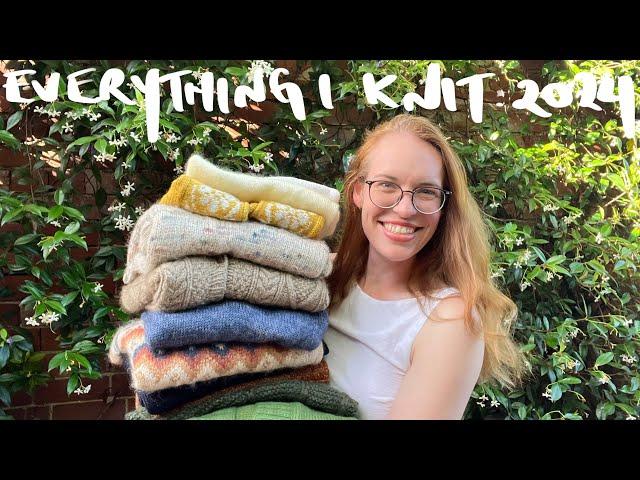 Everything I knit in 2024