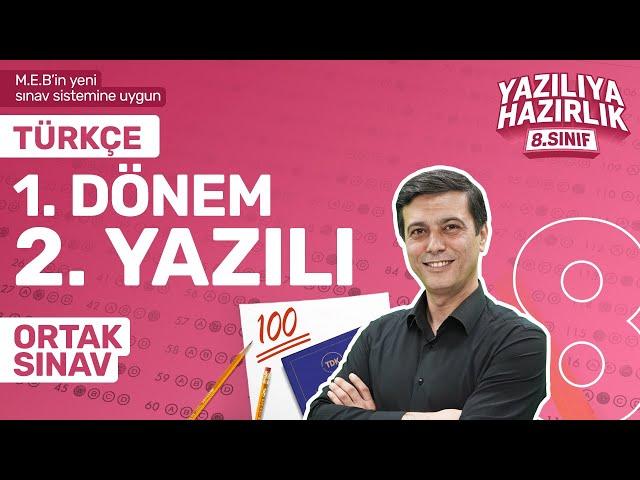 KİM 100 İSTER? 8.Sınıf Türkçe 1.Dönem 2.Yazılıya Hazırlık - 2024-2025-  Sınav Konuları Full Tekrar