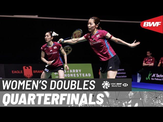 KFF Singapore Badminton Open 2024 | Rahayu/Ramadhanti (INA) [8] vs. Matsuyama/Shida (JPN) [4] | QF