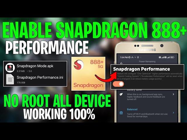 Enable Snapdragon 888+ Performance | Max FPS & Fix Lag !! No Root