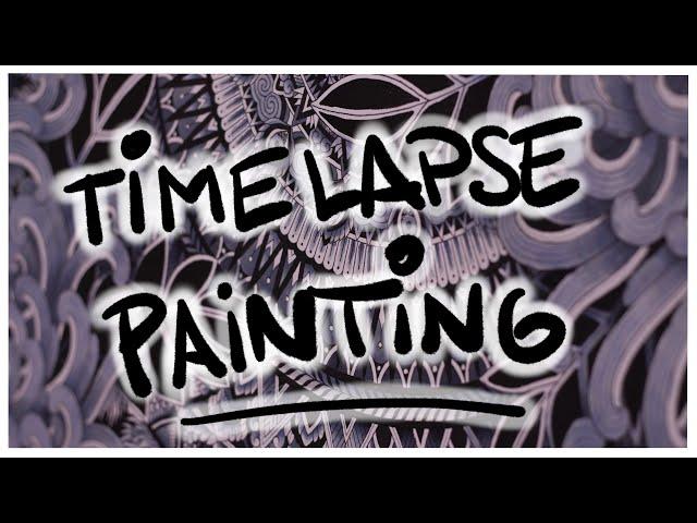 Mandala and Flowers Timelapse Painting