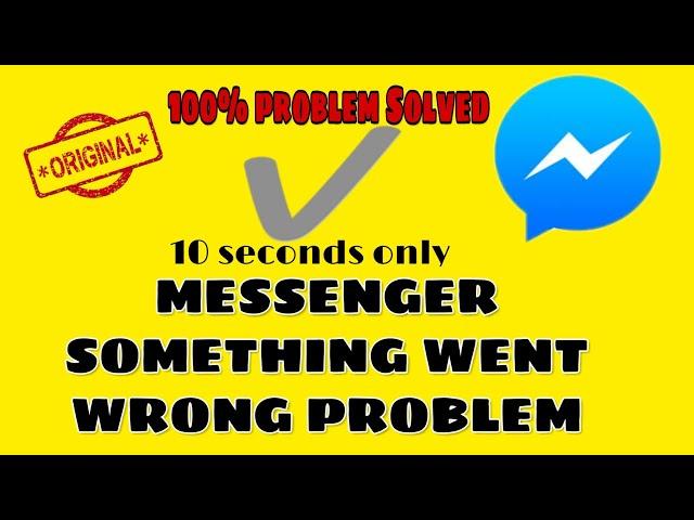 How to fix messenger something went wrong 2023