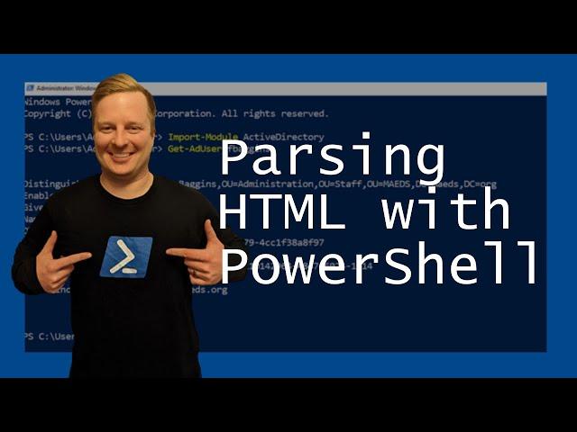 Parsing HTML Files with PowerShell