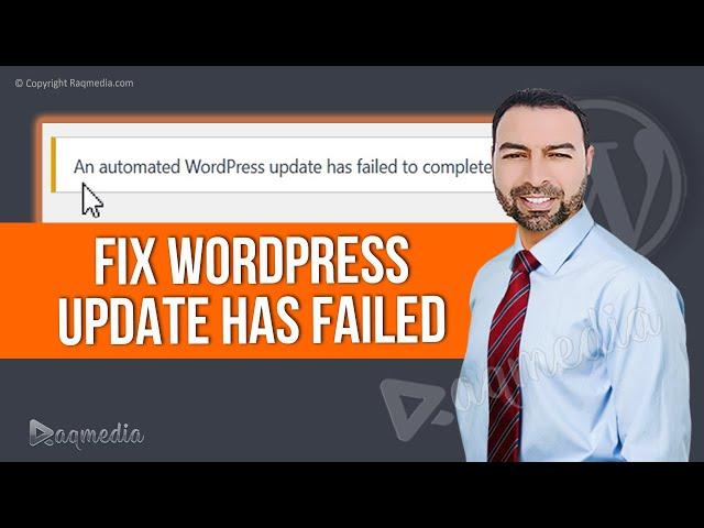 Fix An automated WordPress update has failed to complete WordPress