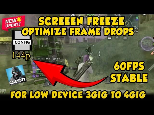 CALL OF DUTY 144pp CONFIG NEW AUTO FIX LAG REMOVE FPS DROPS FOR LOW END DEVICE (enemy distance)