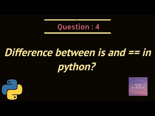 The difference between is and double equal operator in python