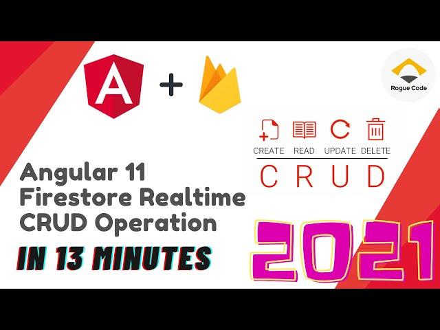 Angular & Firebase CRUD Application in ONE video | Rogue Code | Angular Beginner's