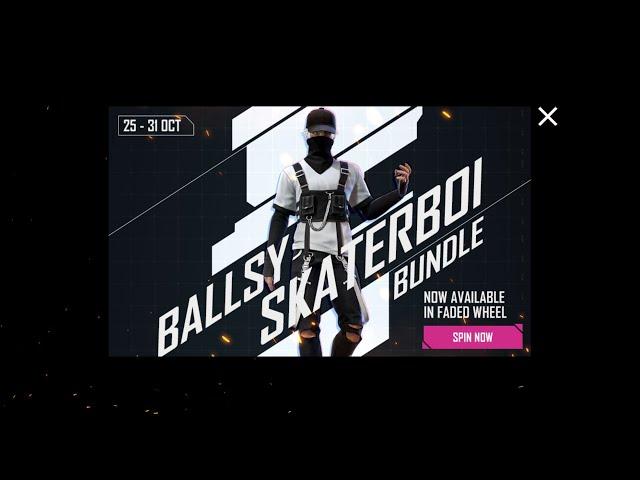 BALLSY SKATERBOI BUNDLE FREE FIRE NEW FADED WHEEL EVENT NEW EVENT