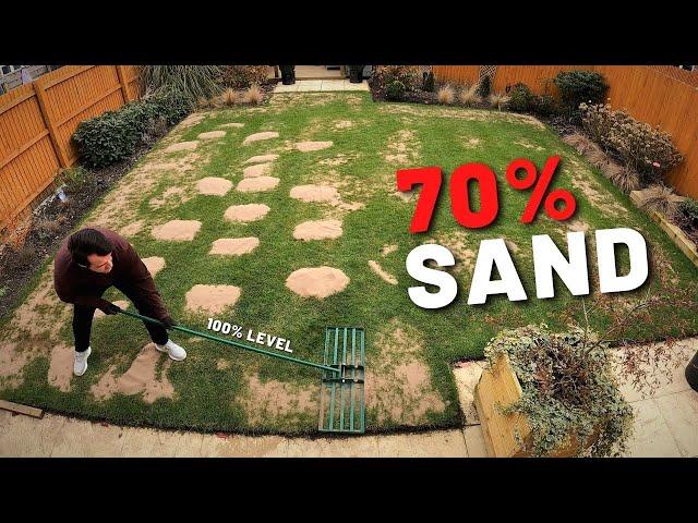 How To Level & OverSeed A Lawn : TimeLapse