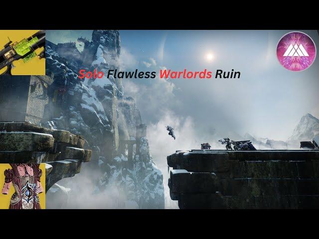 Solo Flawless Warlords Ruin | Warlock | Parasite | Revenant