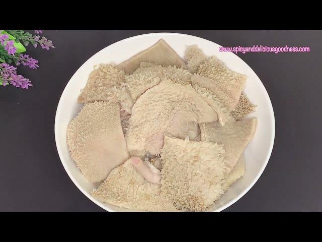 HOW TO CLEAN TRIPE | SHAKI | WAYS TO CLEAN COW'S TRIPE WITHOUT BLEACH | SPICY & DELICIOUS GOODNESS