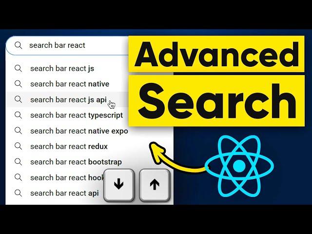 React Search Bar | Auto Suggestion With Keyboard Navigation [YouTube Search]