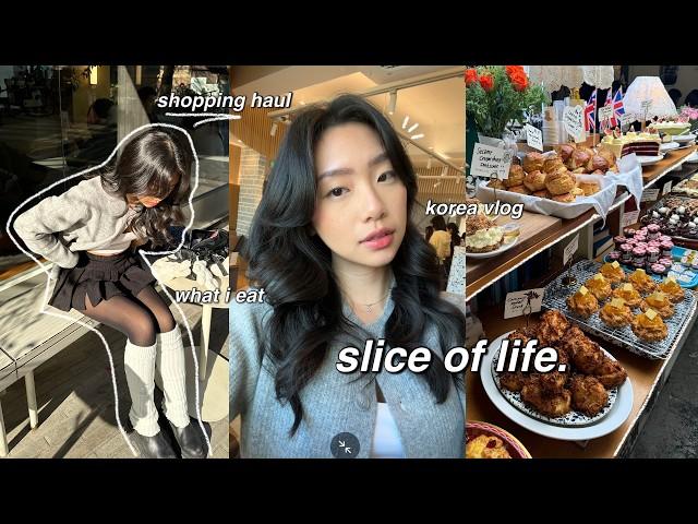 slice of life  days in my life IN KOREA ft. what i eat, NEW HAIR, lots of shopping, fashion haul