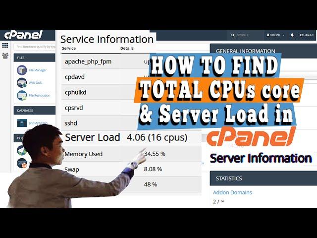 How to check total CPU Cores and server load details through cPanel Interface? [EASY GUIDE]️