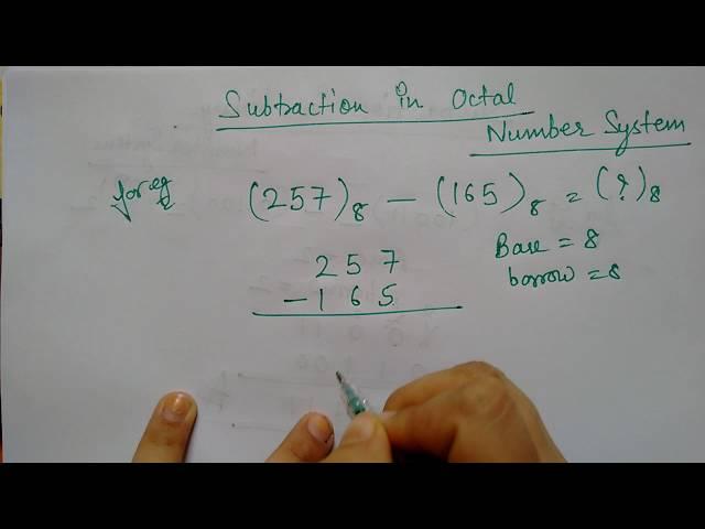 Octal subtraction