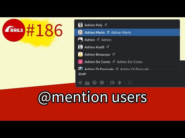 Mention users with TributeJS | SupeRails #186