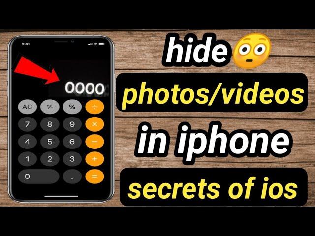 How to hide photos and videos in calculator in iphone / iphone calculator hider