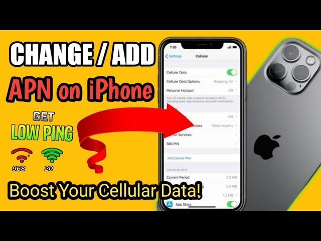 HOW TO CHANGE APN SETTINGS IN IPHONE DEVICE - Lagyan Ng APN Para Bumilis Ang Cellular Data