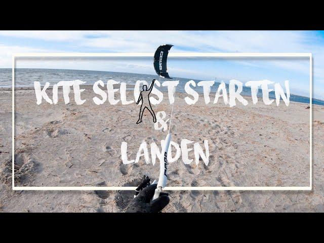 KITE SELBST STARTEN & LANDEN - Tutorial für einsame Sessions