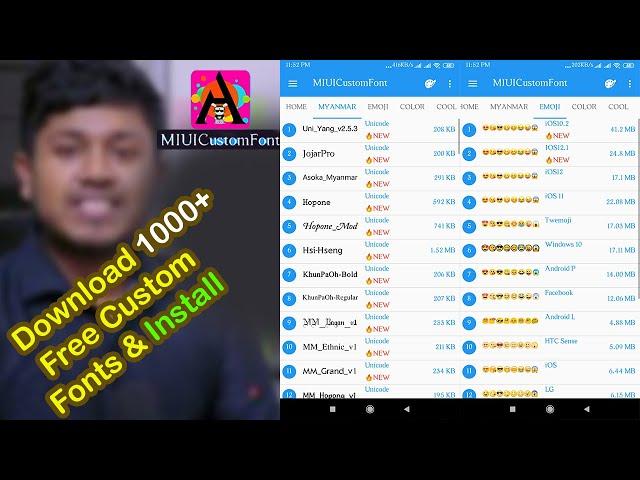 Install Third  Party Fonts on Xiaomi Phones Without Root | MIUI Custom Font Installer | 1000+ Fonts