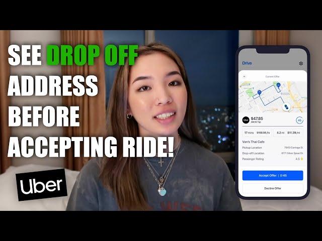 BREAKING: New HACK Allows Uber Drivers See DROP-OFF Addresses Before Accepting Ride!