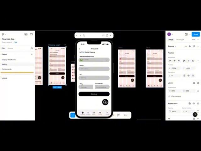 Figma Tutorial for Mobile App Design | How to Design shipping form