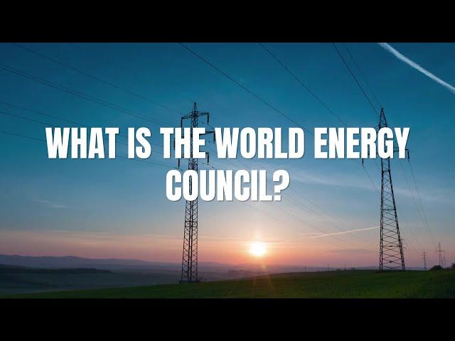 What is the World Energy Council?