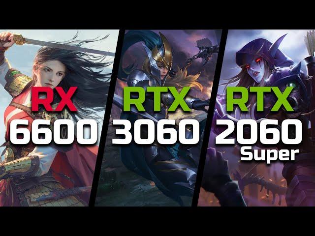 RX 6600 vs RTX 3060 vs RTX 2060 Super - Test in 9 Games