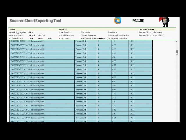 A PowerCLI Based Reporting Tool