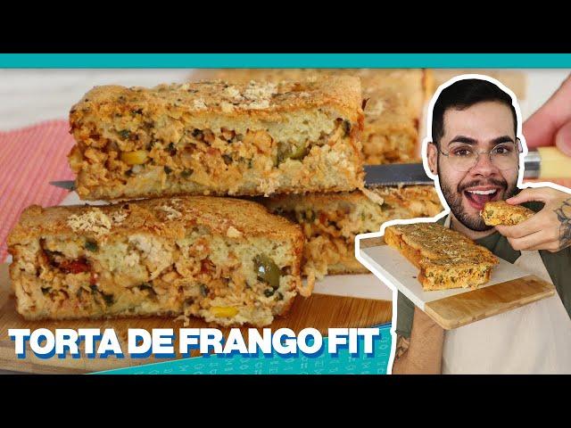 TORTA DE FRANGO SEM FARINHA DE TRIGO | RECEITA FIT E SEM GLÚTEN