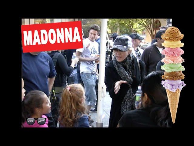 Madonna talking to kids about ice cream!