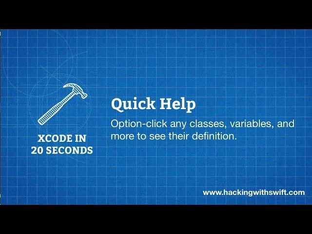 Xcode in 20 Seconds: Quick Help