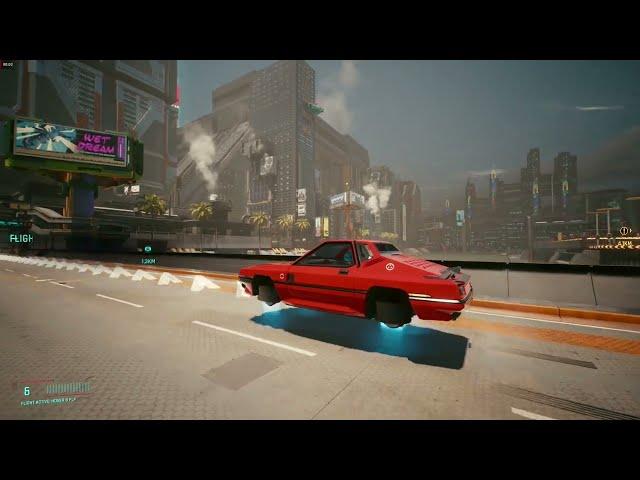 Cyberpunk 2077 Let There Be Flight mod showcase