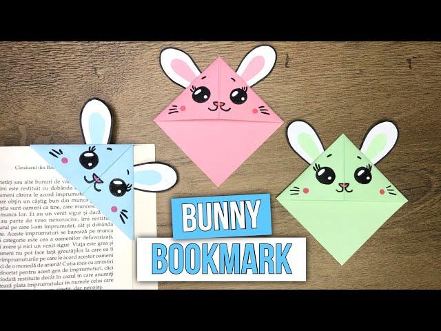 How to Make a Bunny Corner Bookmark - Bookmark Ideas