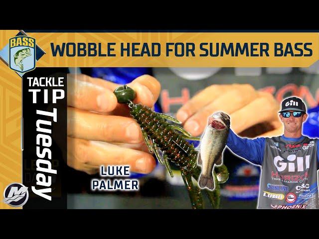 Fishing a wobble head with soft plastics in the summer