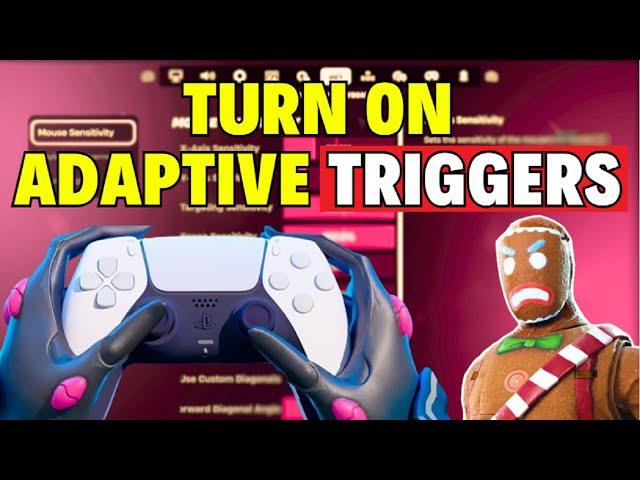 How to Turn ON Adaptive Triggers PS5 Fortnite