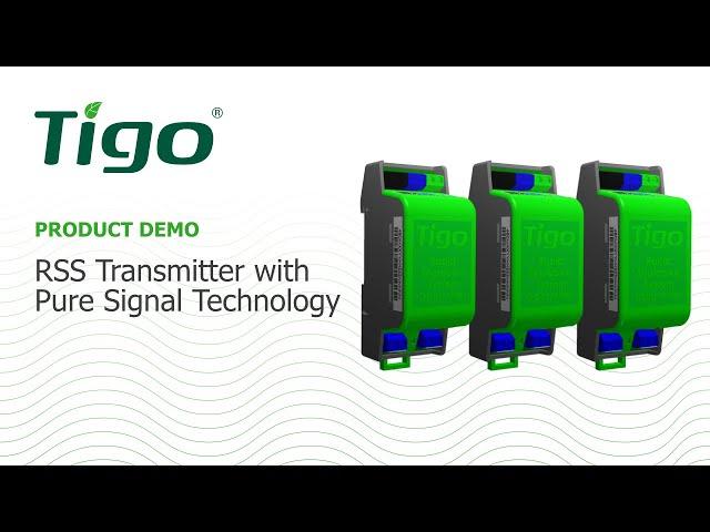 Tigo RSS Transmitter with Pure Signal technology - Product Demonstration