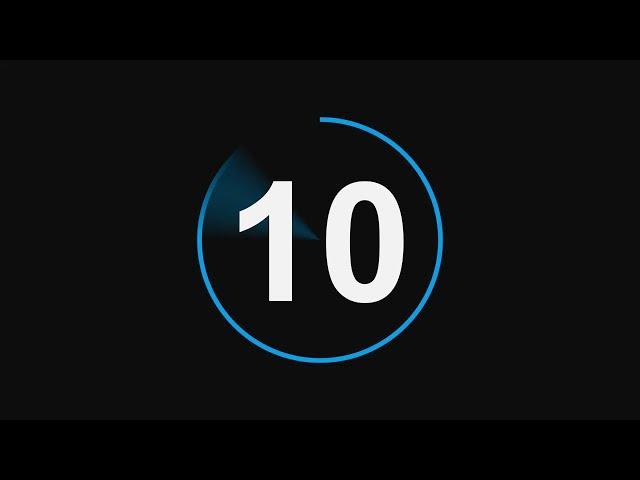 Countdown Timer 10 seconds with Sound Effect 4K Free Download