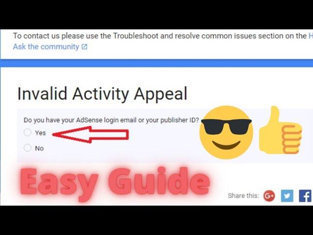 Appeal form guide for invalid click activity 2021. How to recover disabled YouTube account