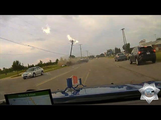 Dashcam: Armed Robber Flees Trooper, Crashes into Squad