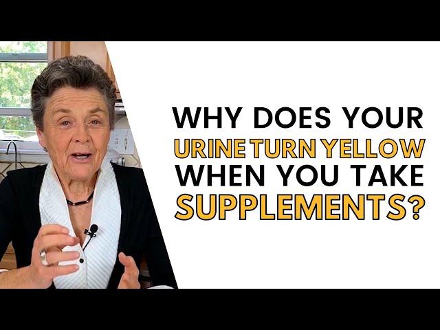 Why does my urine turn yellow with supplements?