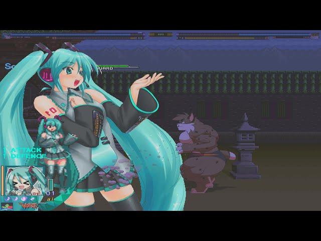 Hatsune Miku Vs Kazekat | Mugen Fighting Games