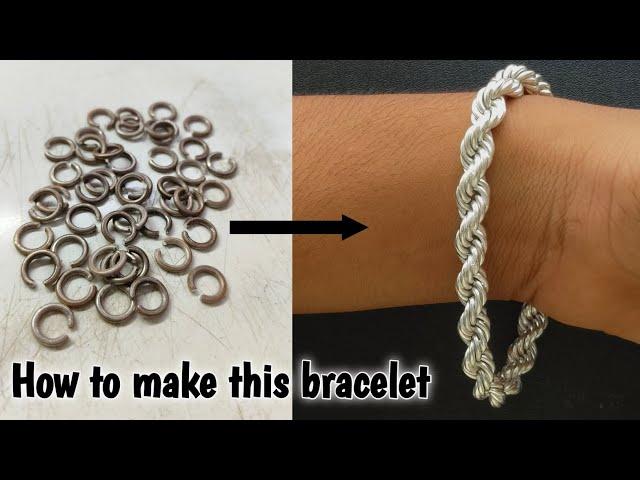 Making Handmade Rope Chain Bracelets/Silver Bracelet/jewelry making