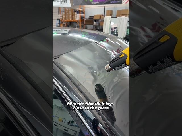 Windshield window tint #autotint #diy #car #tint