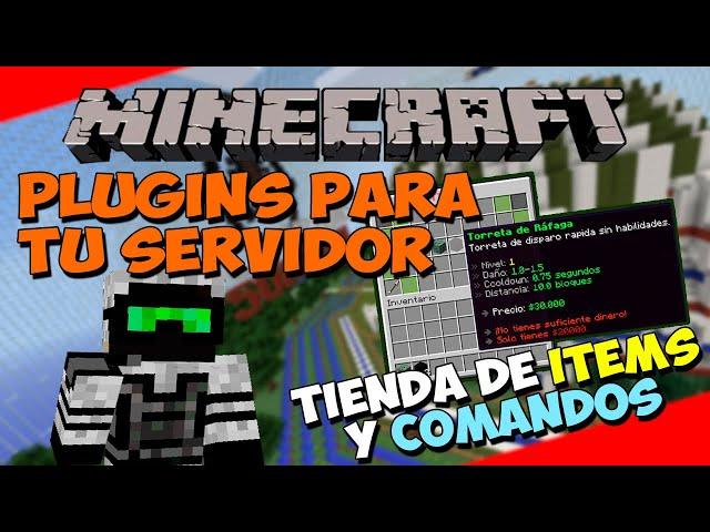 PLUGINS para tu SERVIDOR de Minecraft - Tienda de Items y Comandos (ZMENU)