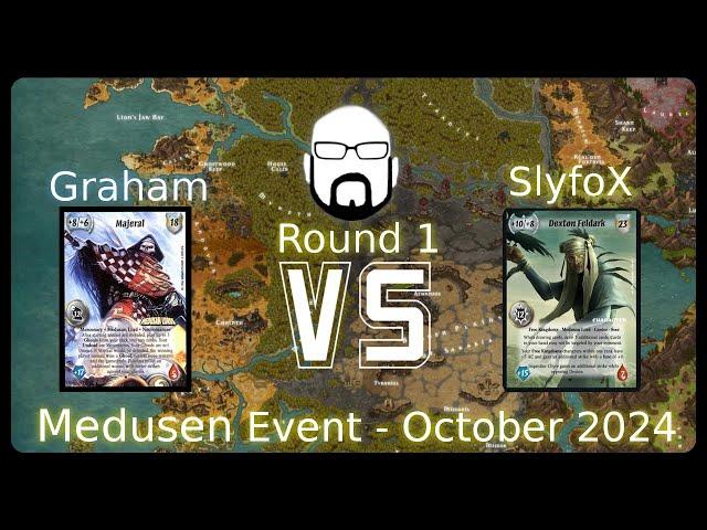 Medusen Event - Round 1 - Graham vs SlyfoX | Warlord: Saga of the Storm CCG