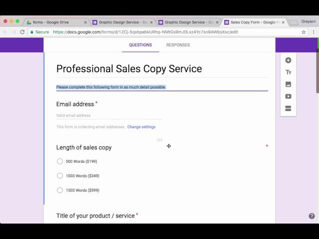 Using Google Forms To Automate & Customize Service Order Form